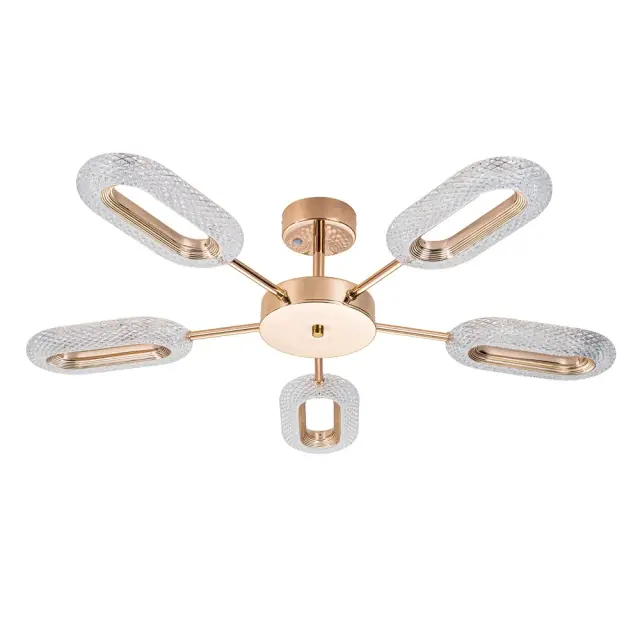 Люстра Arte Lamp A2489PL-5GO OVALE — золотой