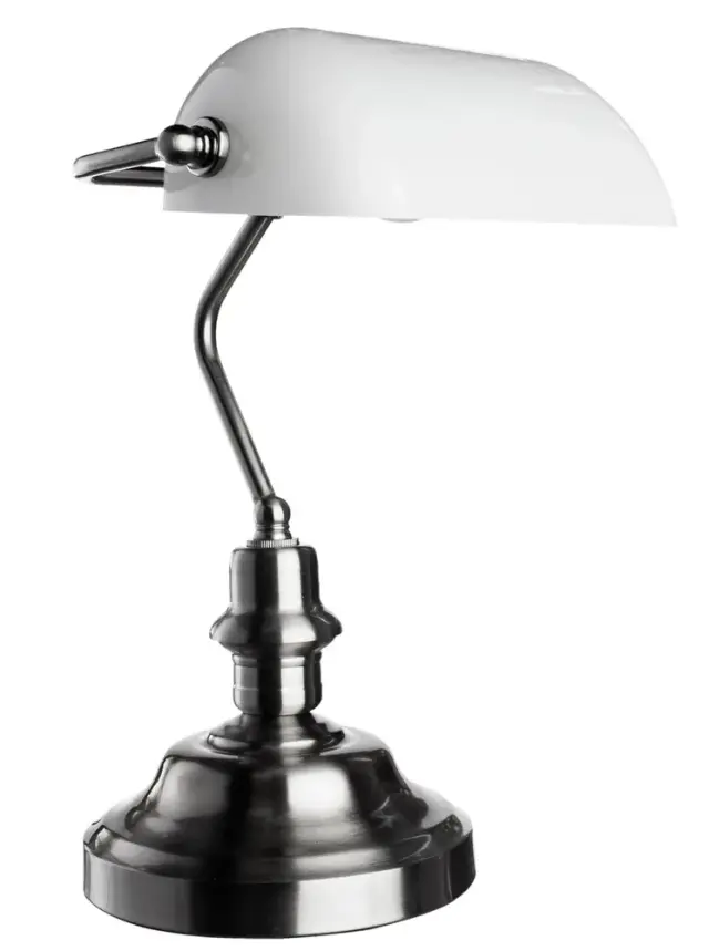 Настольная лампа Arte Lamp A2491LT-1SS BANKER — серебряный