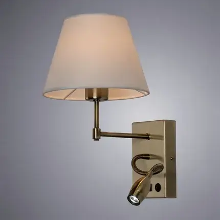 Бра Arte Lamp A2581AP-2AB ELBA — бронза, ракурс 2