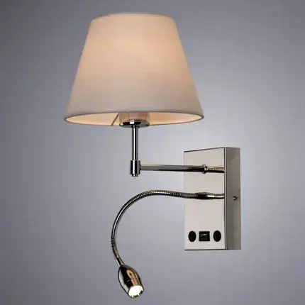 Бра Arte Lamp A2581AP-2CC ELBA — хром, ракурс 2