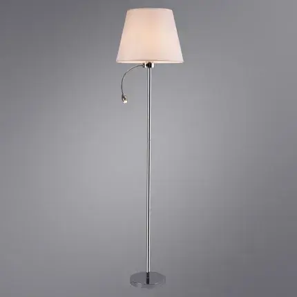 Торшер Arte Lamp A2581PN-2CC ELBA — хром, ракурс 2