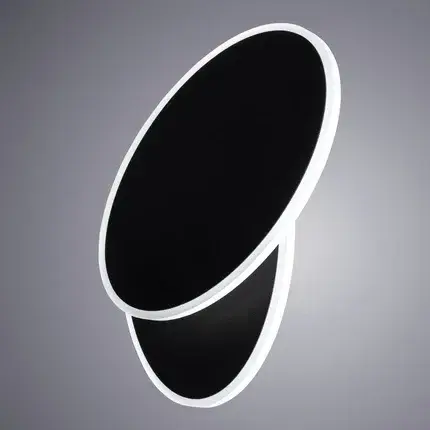 Бра Arte Lamp A2601AP-1BK ECLIPSE OVAL — черный, ракурс 2