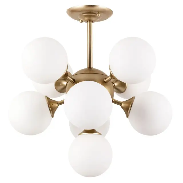 Люстра Arte Lamp A2704PL-9SG FOBOS — золотой