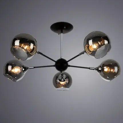 Люстра Arte Lamp A2708PL-5BK LAGOS — черный, ракурс 2