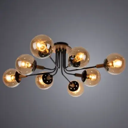 Люстра Arte Lamp A2716PL-8BK OXFORD — черный, ракурс 2