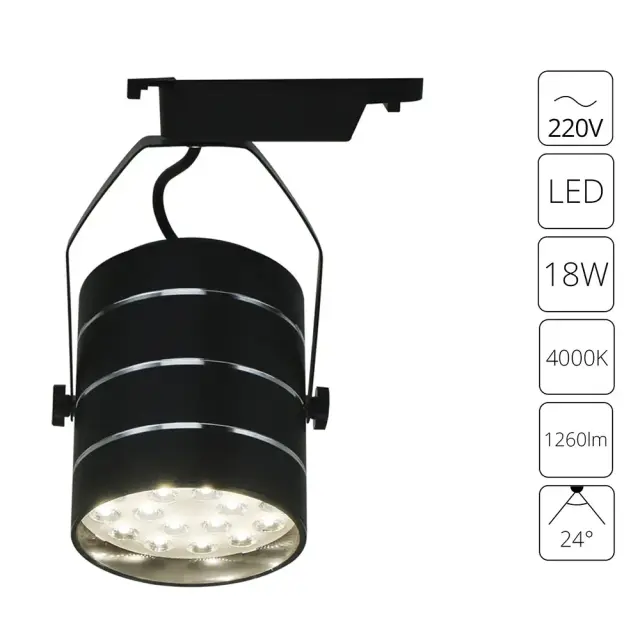 Светильник для однофазного трека Arte Lamp A2718PL-1BK CINTO — черный