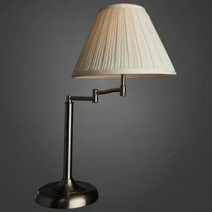 Настольная лампа Arte Lamp A2872LT-1SS CALIFORNIA — никель, ракурс 2