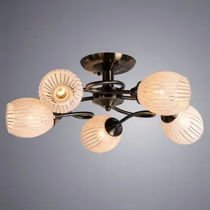 Люстра Arte Lamp A2941PL-5AB ARYA — бронза, ракурс 2