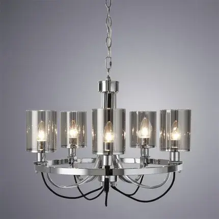 Люстра Arte Lamp A2995LM-5CC OMBRA — хром, ракурс 2