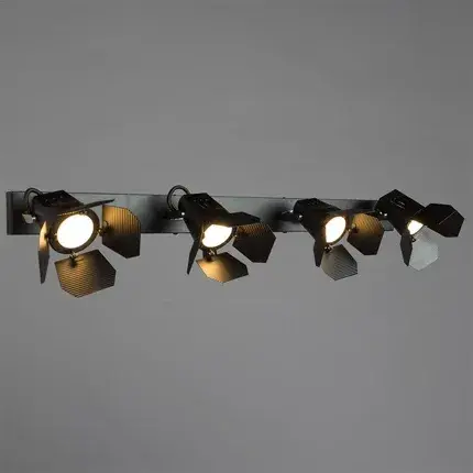 Спот Arte Lamp A3092PL-4BK CINEMA — черный, ракурс 2