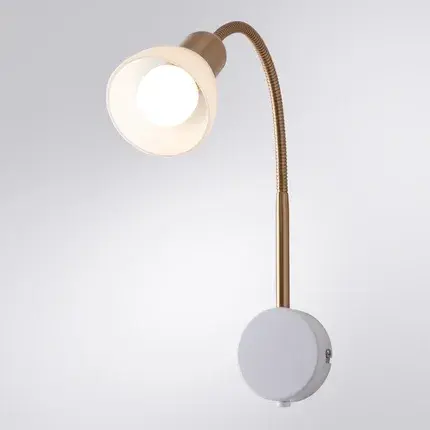 Бра Arte Lamp A3116AP-1WH FALENA — белый, ракурс 2