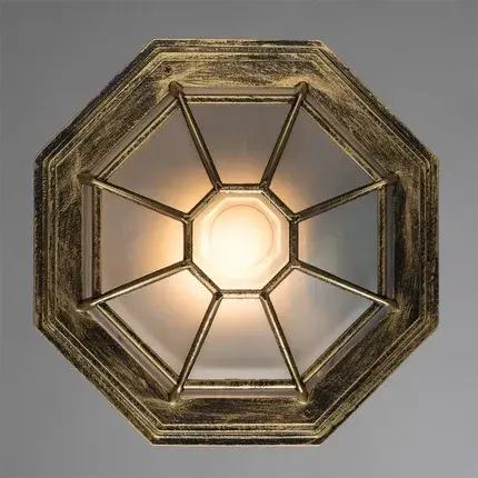 Уличный светильник Arte Lamp A3121PF-1BN PEGASUS — коричневый, ракурс 2