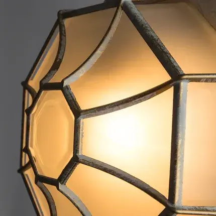 Уличный светильник Arte Lamp A3121PF-1WG PEGASUS — белое золото, ракурс 4
