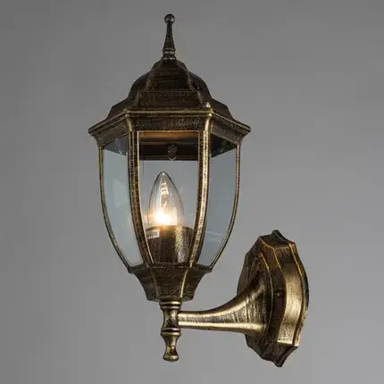 Уличный светильник Arte Lamp A3151AL-1BN PEGASUS — коричневый, ракурс 2