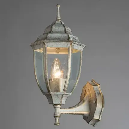 Уличный светильник Arte Lamp A3151AL-1WG PEGASUS — белое золото, ракурс 2