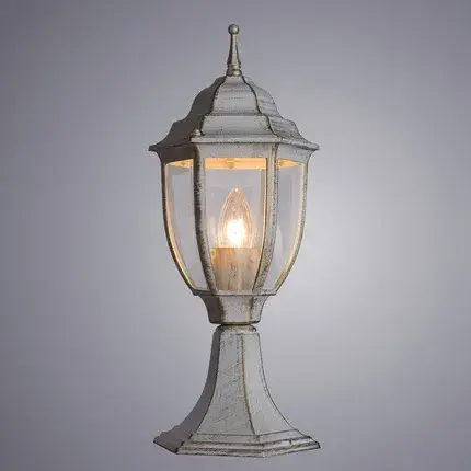 Уличный светильник Arte Lamp A3151FN-1WG PEGASUS — белое золото, ракурс 2