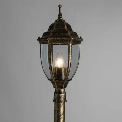 Уличный светильник Arte Lamp A3151PA-1BN PEGASUS — коричневый, ракурс 2