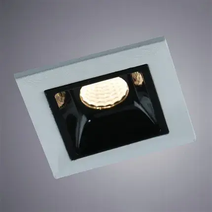 Точечный светильник Arte Lamp A3153PL-1BK GRILL — белый, ракурс 2