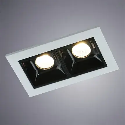 Точечный светильник Arte Lamp A3153PL-2BK GRILL — белый, ракурс 2