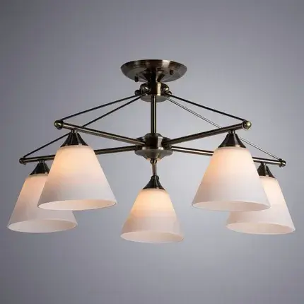 Люстра Arte Lamp A3208PL-5AB COPTER — бронза, ракурс 2
