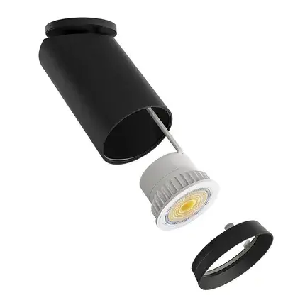 Точечный светильник Arte Lamp A3213PL-1BK NODO — черный, ракурс 4