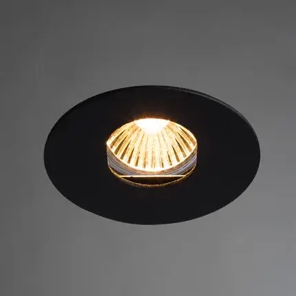 Точечный светильник Arte Lamp A3219PL-1BK ACCENTO — черный, ракурс 2