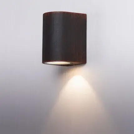 Уличный светильник Arte Lamp A3502AL-1RI DOPPIO — коричневый, ракурс 2