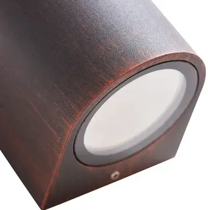 Уличный светильник Arte Lamp A3502AL-1RI DOPPIO — коричневый, ракурс 3