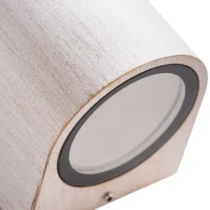Уличный светильник Arte Lamp A3502AL-1WG DOPPIO — белое золото, ракурс 3