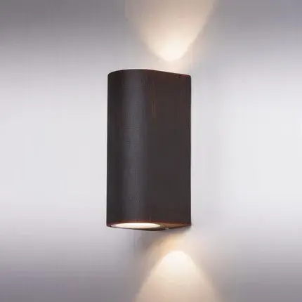 Уличный светильник Arte Lamp A3502AL-2RI DOPPIO — коричневый, ракурс 2