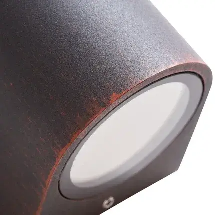 Уличный светильник Arte Lamp A3502AL-2RI DOPPIO — коричневый, ракурс 3