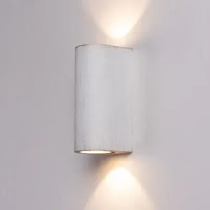 Уличный светильник Arte Lamp A3502AL-2WG DOPPIO — белое золото, ракурс 2