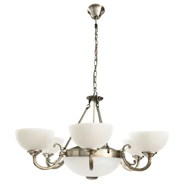 Люстра Arte Lamp A3777LM-6-2AB WINDSOR — бронза