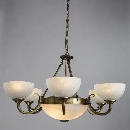 Люстра Arte Lamp A3777LM-6-2AB WINDSOR — бронза, ракурс 2