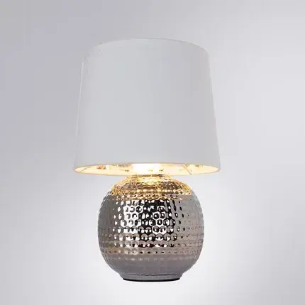Настольная лампа Arte Lamp A4001LT-1CC MERGA — хром, ракурс 2