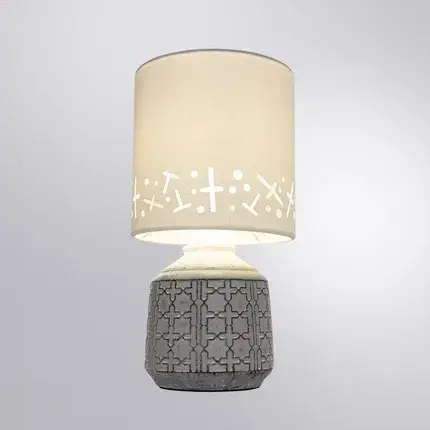 Настольная лампа Arte Lamp A4007LT-1GY BUNDA — серый, ракурс 2
