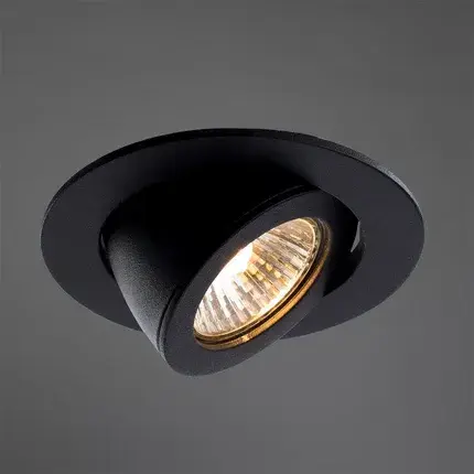 Точечный светильник Arte Lamp A4009PL-1BK ACCENTO — черный, ракурс 2