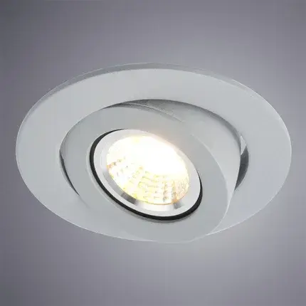 Точечный светильник Arte Lamp A4009PL-1GY ACCENTO — серый, ракурс 2