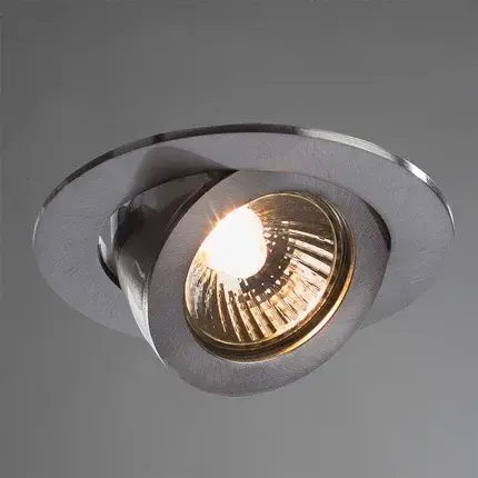 Точечный светильник Arte Lamp A4009PL-1SS ACCENTO — серебряный, ракурс 2