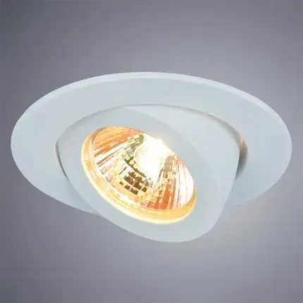 Точечный светильник Arte Lamp A4009PL-1WH ACCENTO — белый, ракурс 2