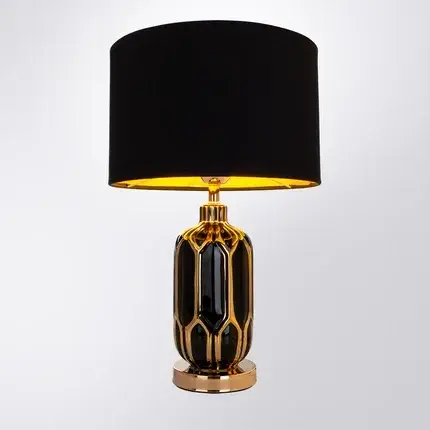 Настольная лампа Arte Lamp A4016LT-1BK REVATI — черный, ракурс 2