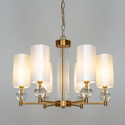 Люстра Arte Lamp A4027LM-6PB MATAR — медь, ракурс 2