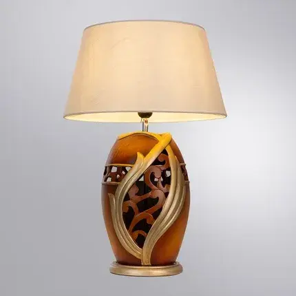 Настольная лампа Arte Lamp A4064LT-1BR RUBY — коричневый, ракурс 2