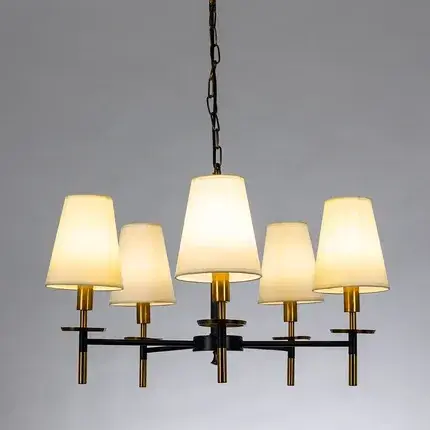 Люстра Arte Lamp A4075LM-5BK RICCARDO — черный, ракурс 2