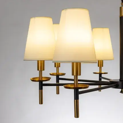 Люстра Arte Lamp A4075LM-8BK RICCARDO — черный, ракурс 3