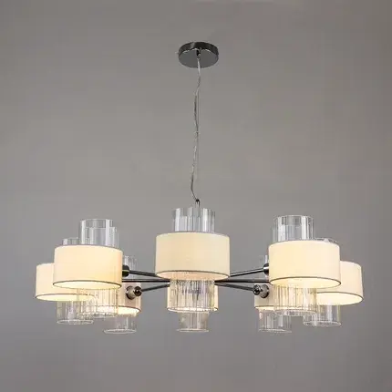 Люстра Arte Lamp A4076LM-8CC FANTASIA — хром, ракурс 2