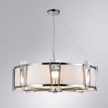 Люстра Arte Lamp A4079LM-8CC GRATO — хром, ракурс 2