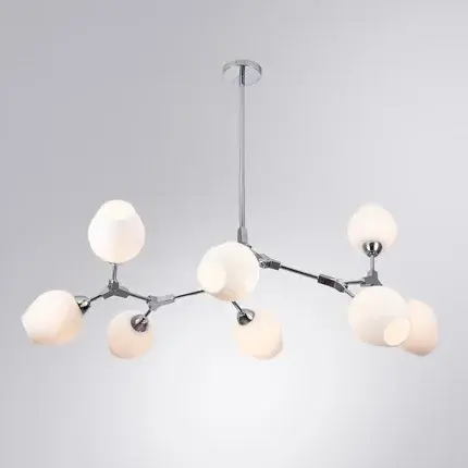 Люстра Arte Lamp A4103SP-8CC YUKA — хром, ракурс 2