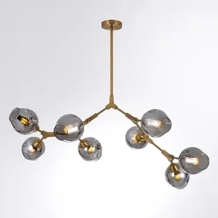 Люстра Arte Lamp A4103SP-8PB YUKA — медь, ракурс 2