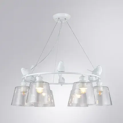 Светильник Arte Lamp A4289LM-6WH PASSERO — белый, ракурс 2